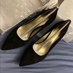 Black suede heels UNWORN Nine West